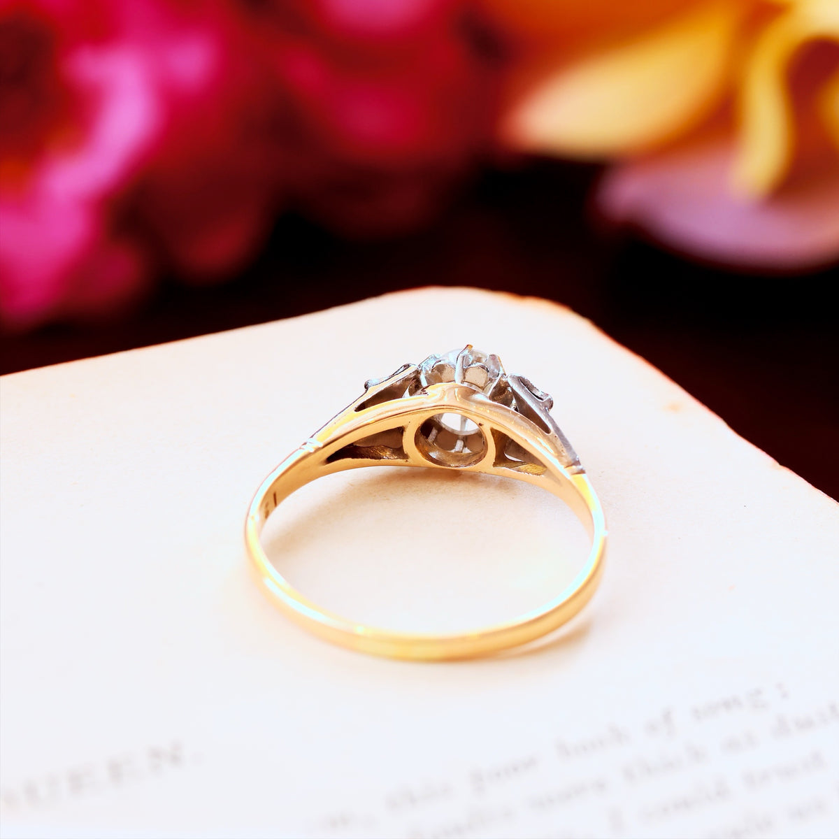 All Original Vintage 1950's Diamond Engagement Ring