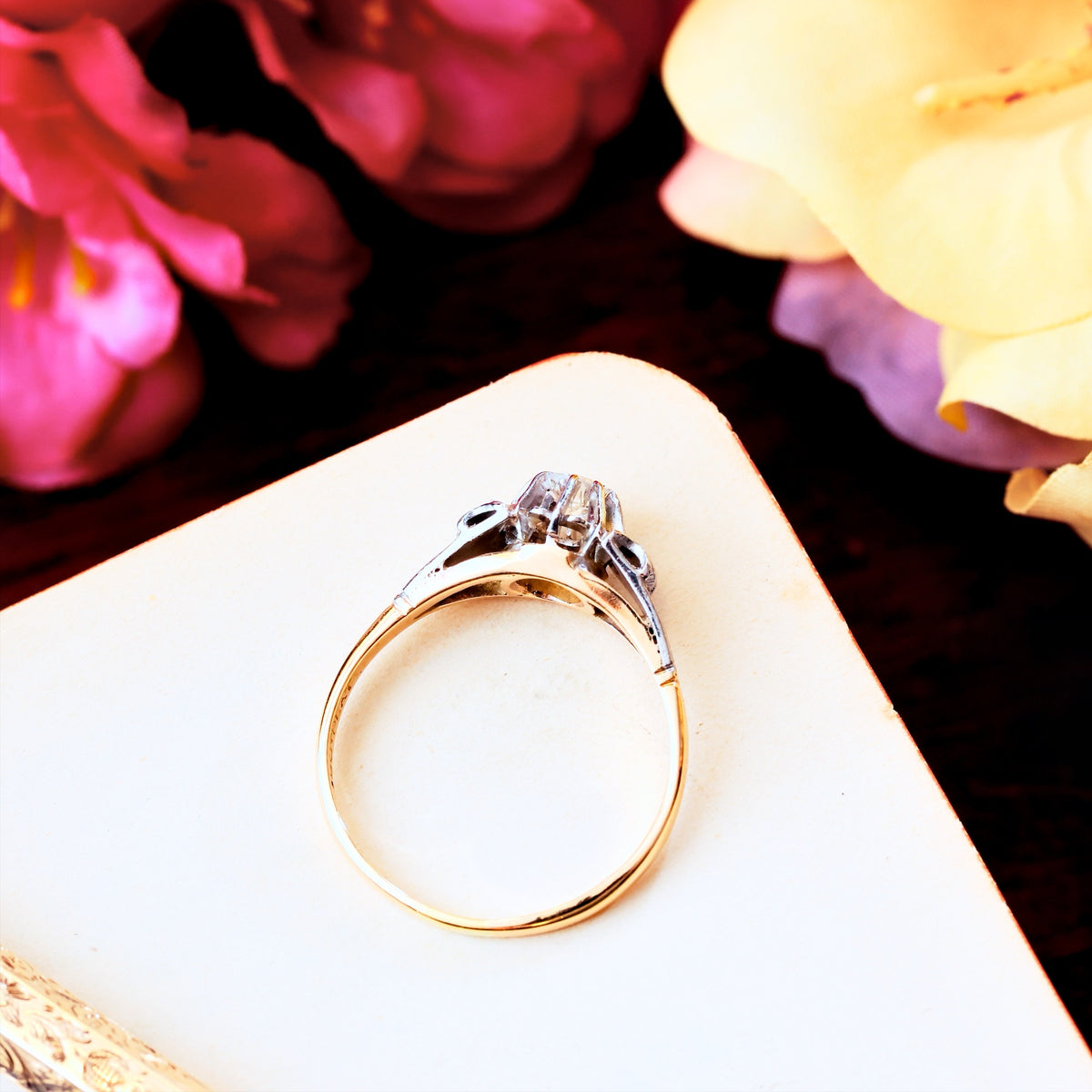 All Original Vintage 1950's Diamond Engagement Ring