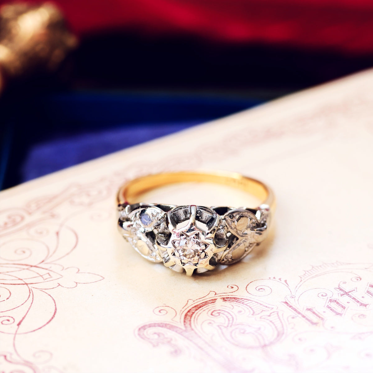 Vintage 1950's Diamond Engagement Ring