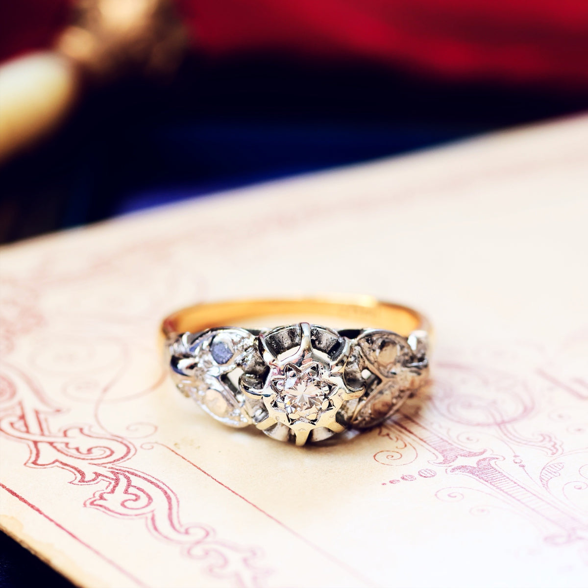 Vintage 1950's Diamond Engagement Ring