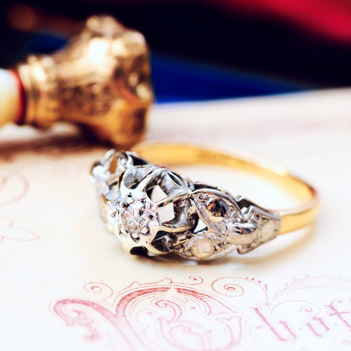 Vintage 1950's Diamond Engagement Ring