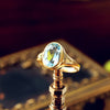 Beautiful Vintage Date 1923 Aquamarine Gold Ring
