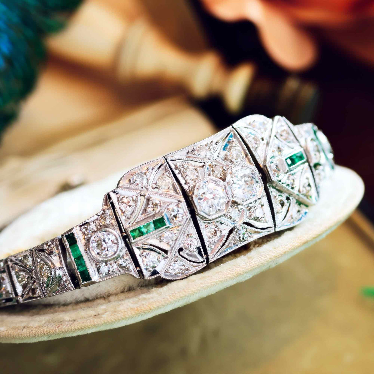 Vintage Glamour Art Deco Diamond Cocktail Bracelet