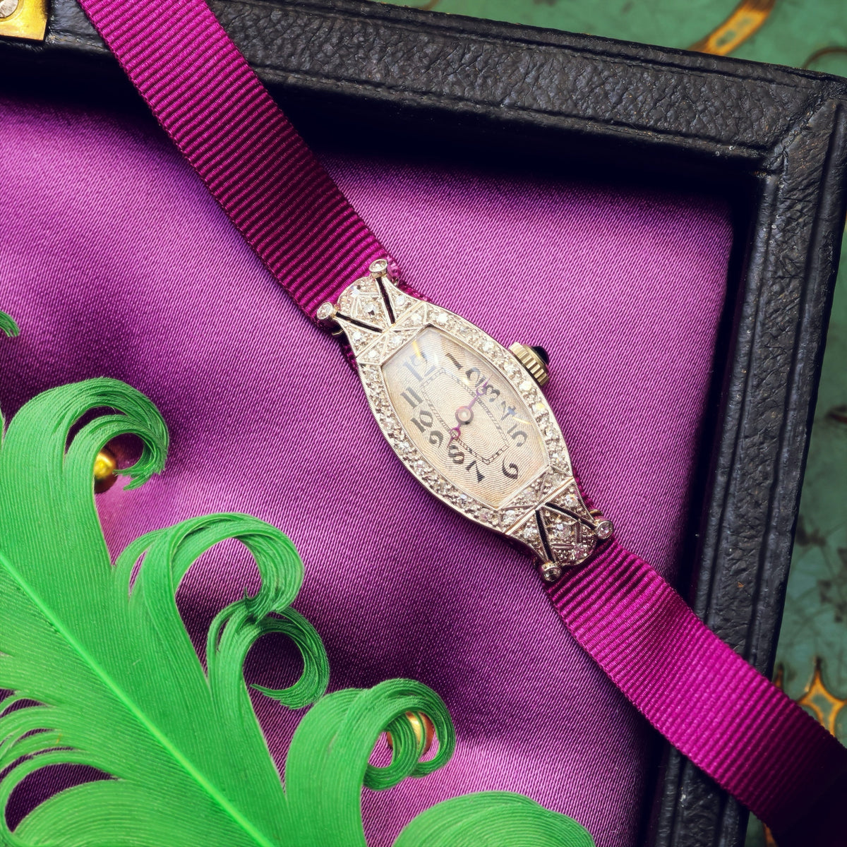Quite Fabulous Vintage Art Deco Diamond Cocktail Watch