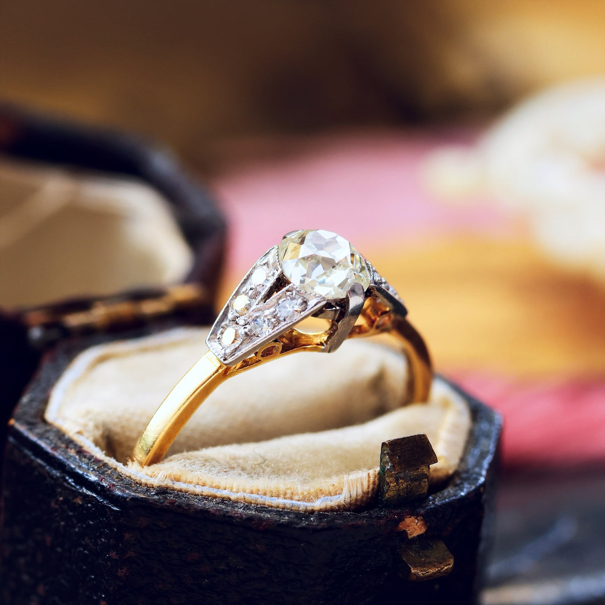 Gorgeous! Handmade Vintage Diamond Engagement Ring