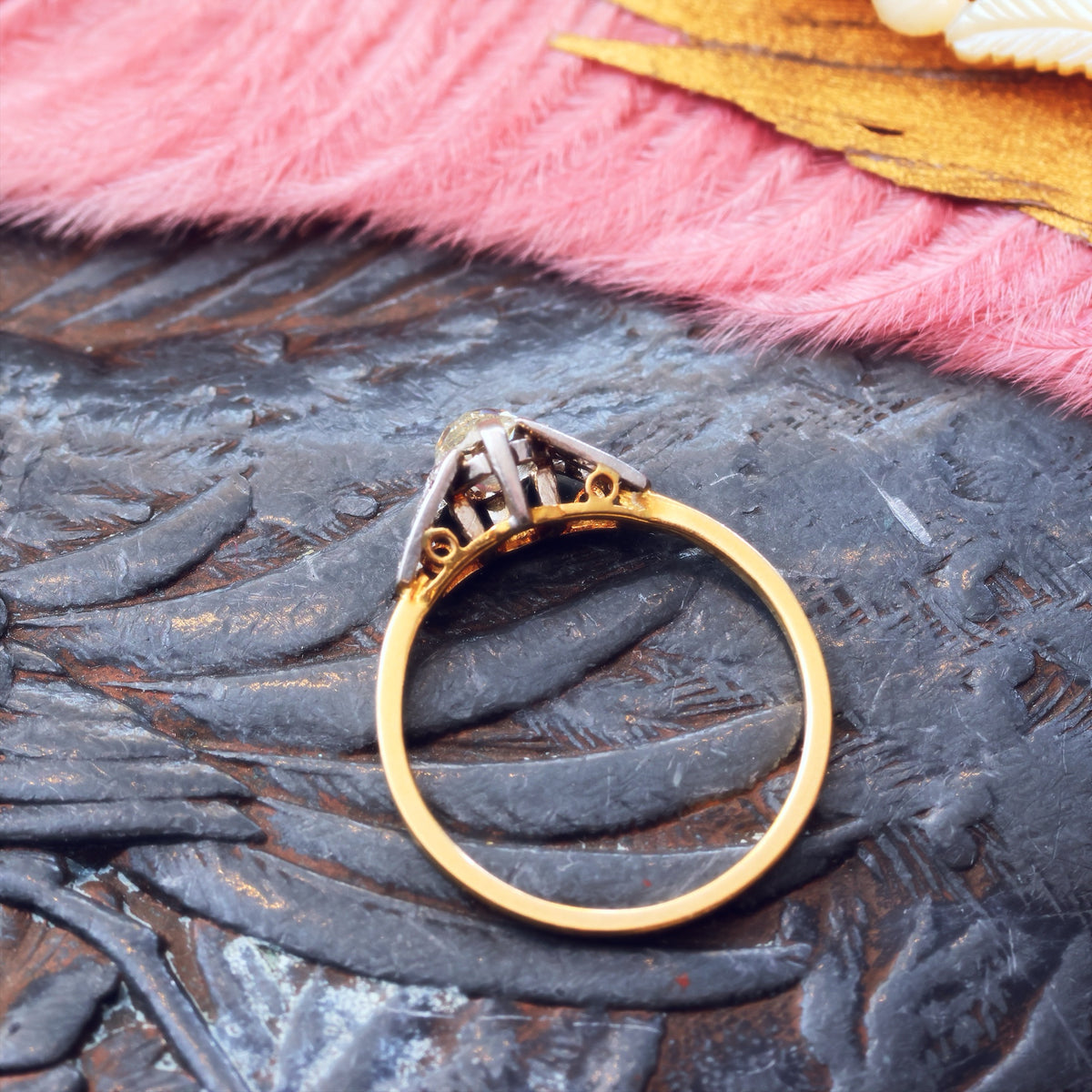 Gorgeous! Handmade Vintage Diamond Engagement Ring