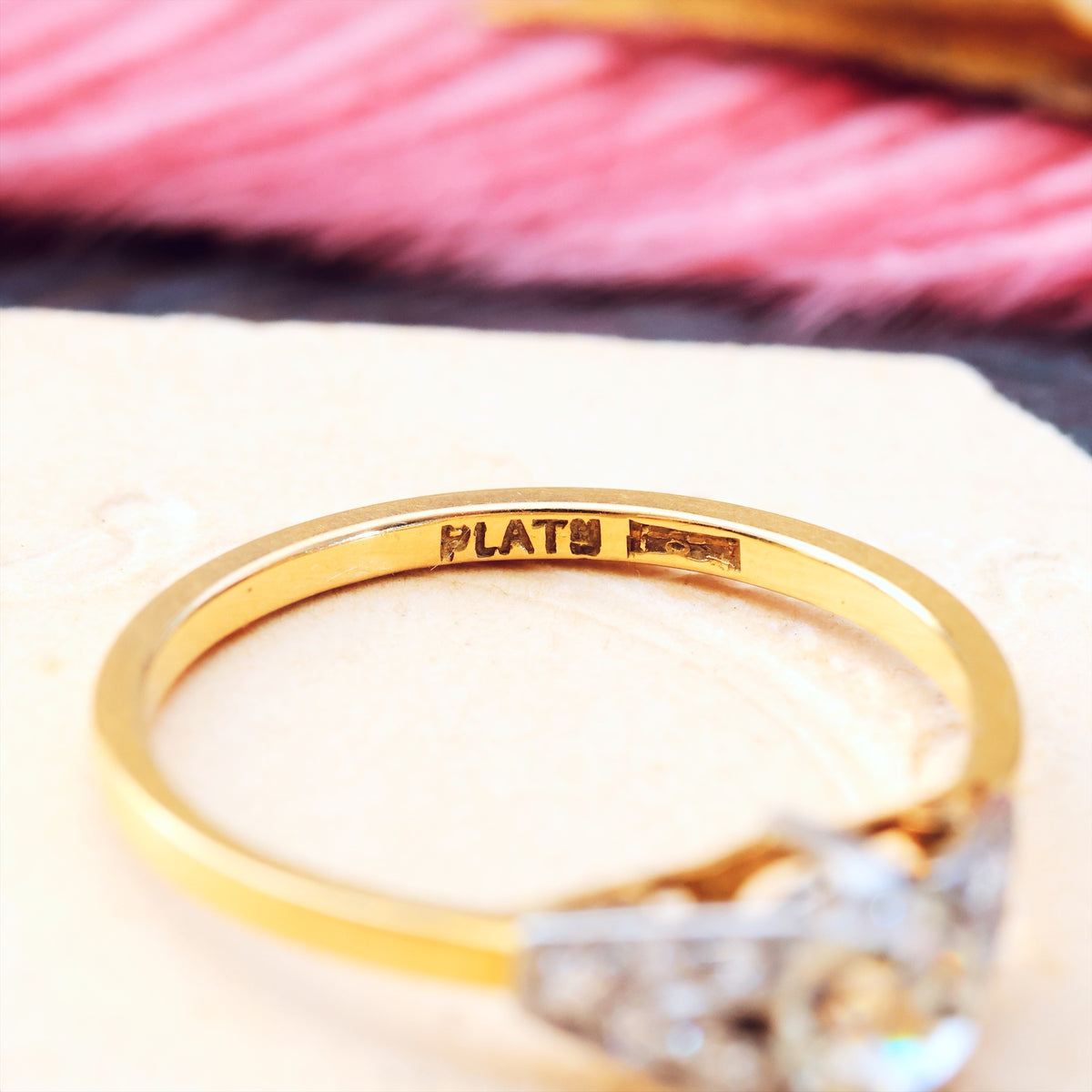 Gorgeous! Handmade Vintage Diamond Engagement Ring