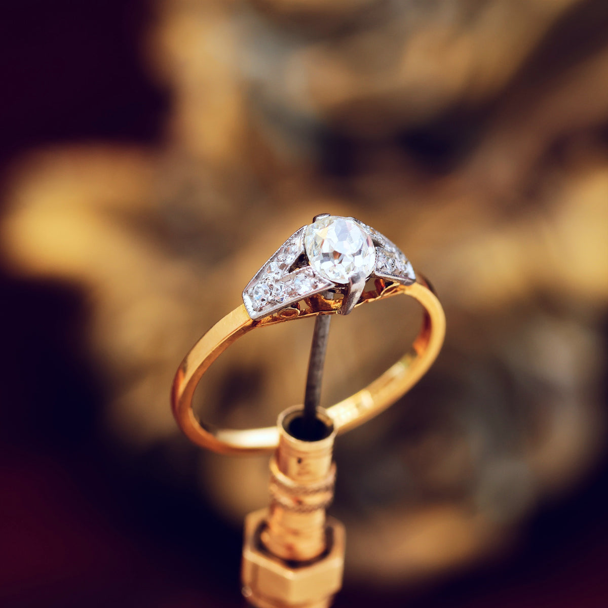 Gorgeous! Handmade Vintage Diamond Engagement Ring