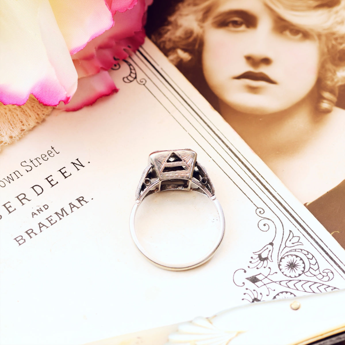 All Original Vintage Art Deco Diamond Engagement Ring