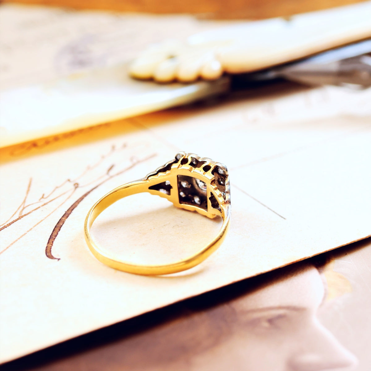 Vintage Art Deco Diamond Engagement Ring