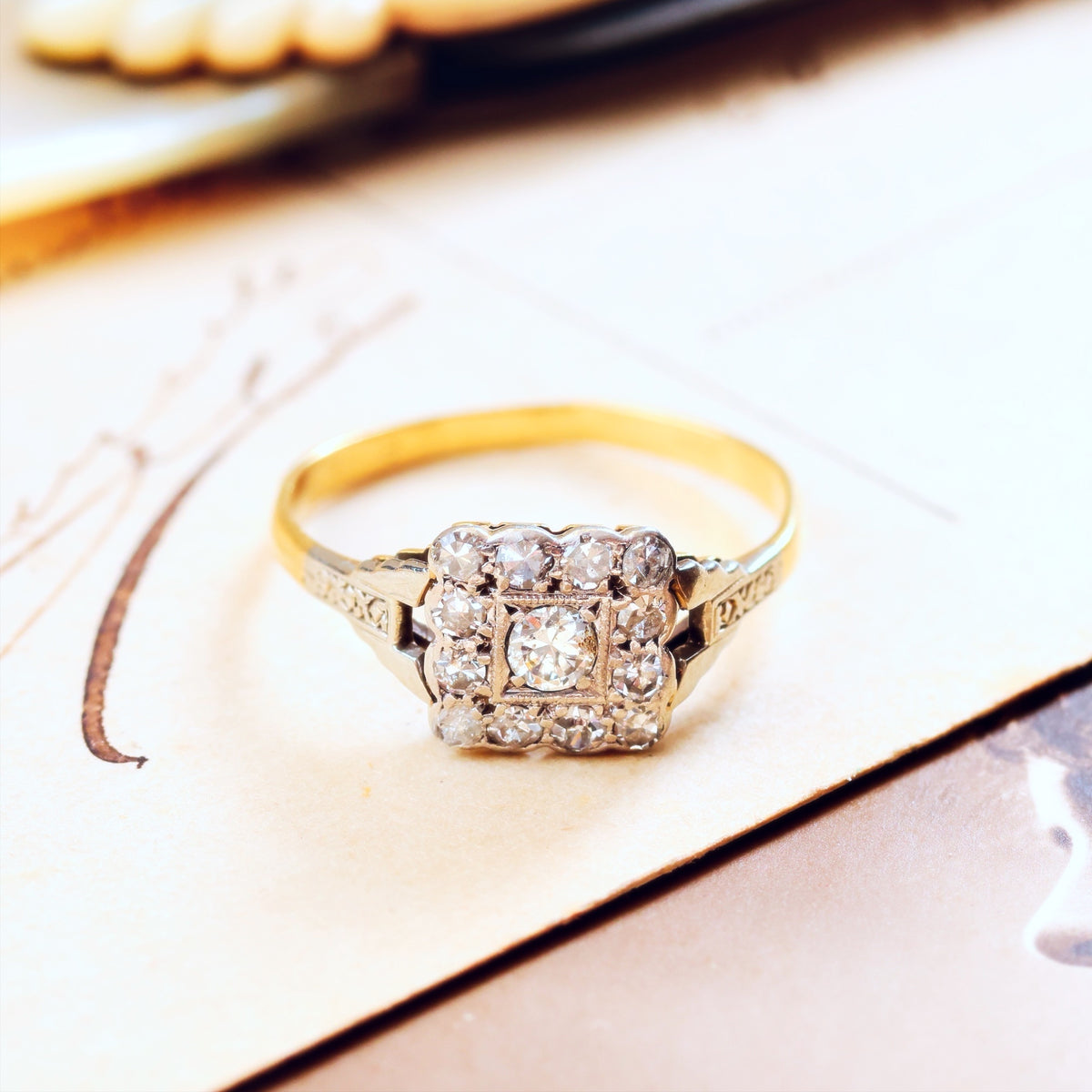 Vintage Art Deco Diamond Engagement Ring