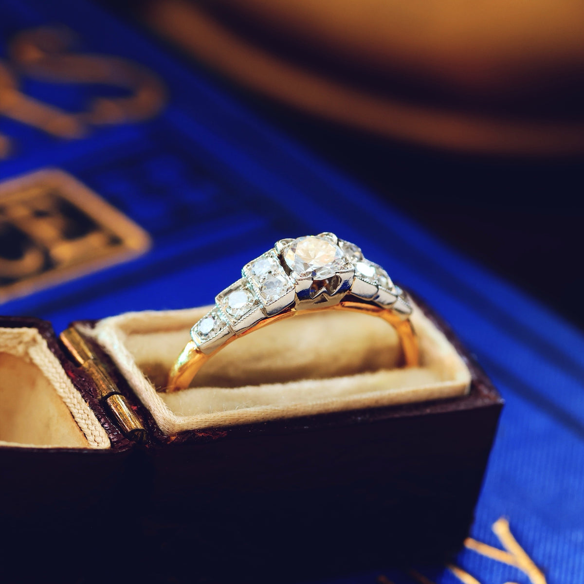 Fine Vintage Art Deco Diamond Engagement Ring