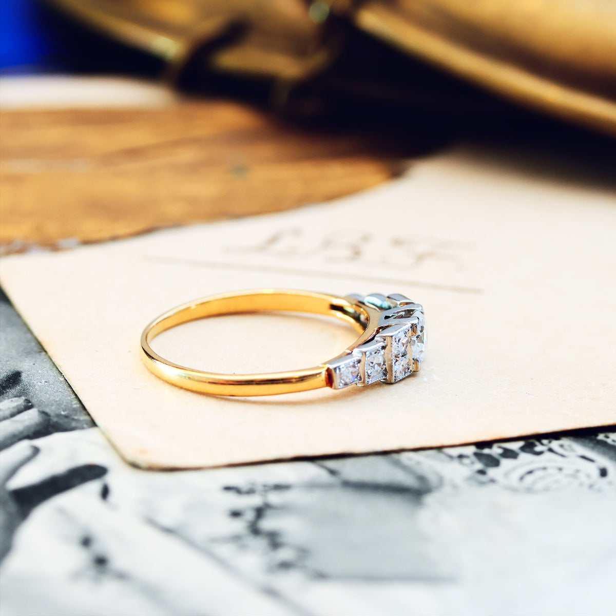 Fine Vintage Art Deco Diamond Engagement Ring