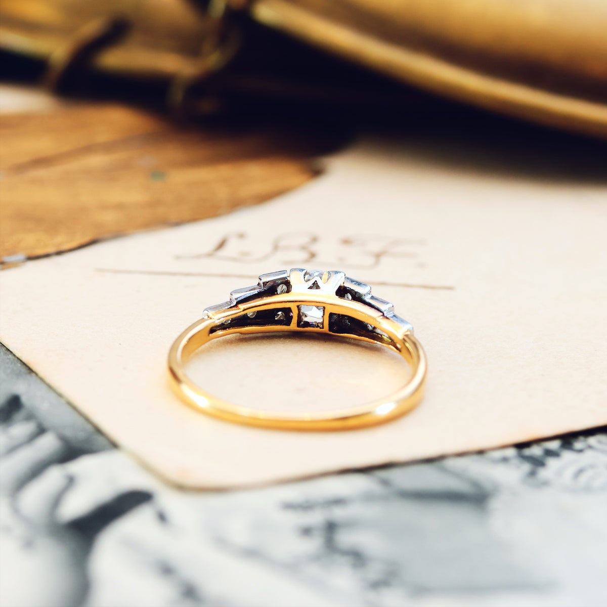 Fine Vintage Art Deco Diamond Engagement Ring