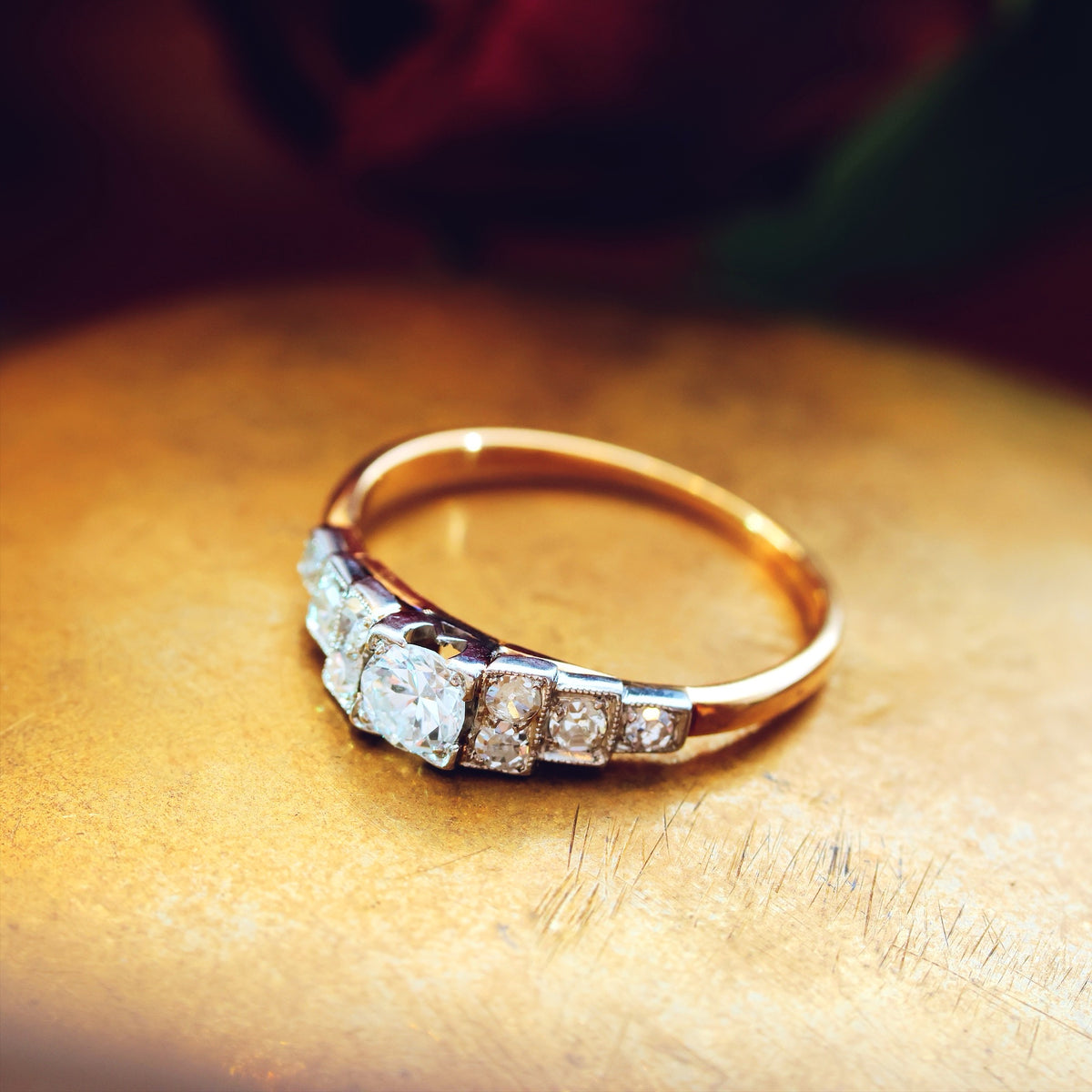 Fine Vintage Art Deco Diamond Engagement Ring