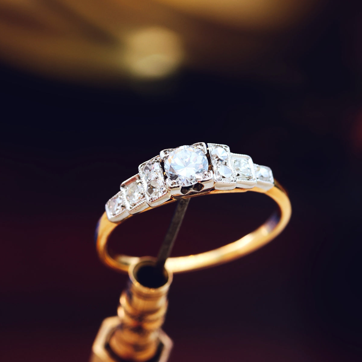 Fine Vintage Art Deco Diamond Engagement Ring