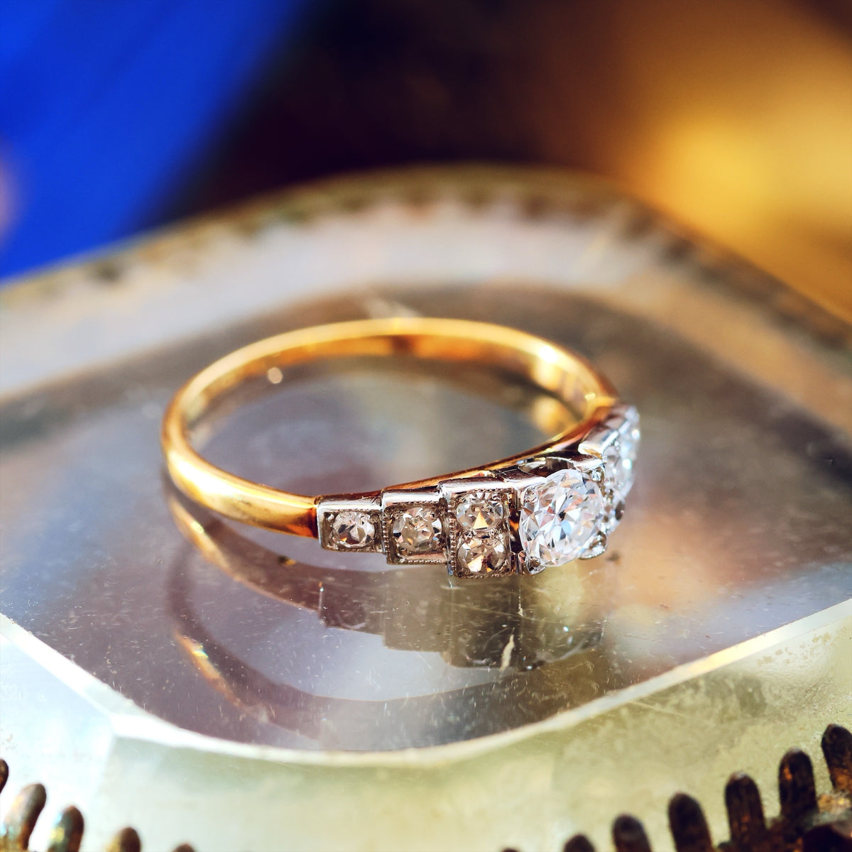 Fine Vintage Art Deco Diamond Engagement Ring