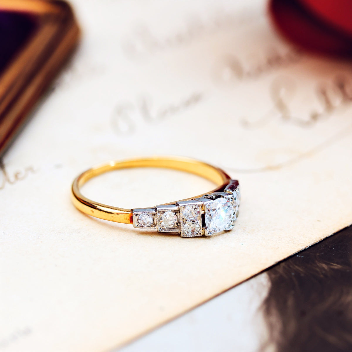 Fine Vintage Art Deco Diamond Engagement Ring