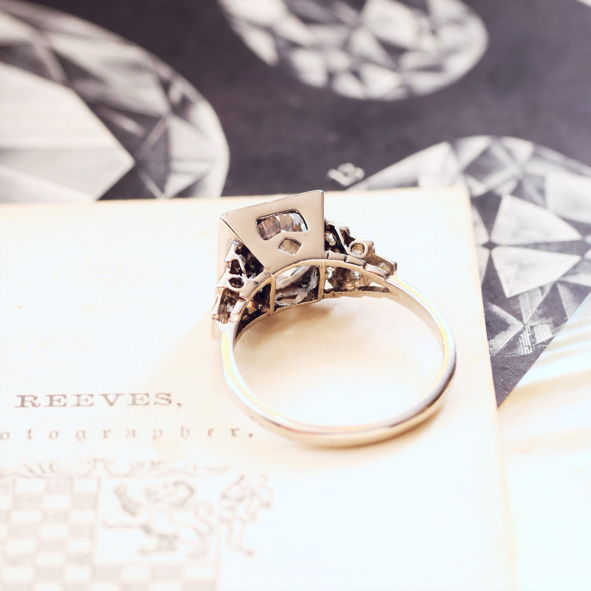 Vintage LOVE! Art Deco Diamond Engagement Ring in Original Box