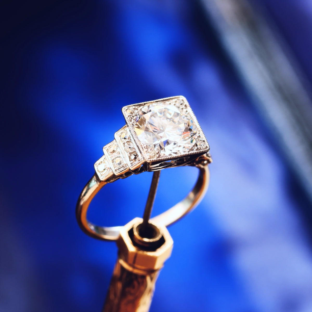 Vintage LOVE! Art Deco Diamond Engagement Ring in Original Box