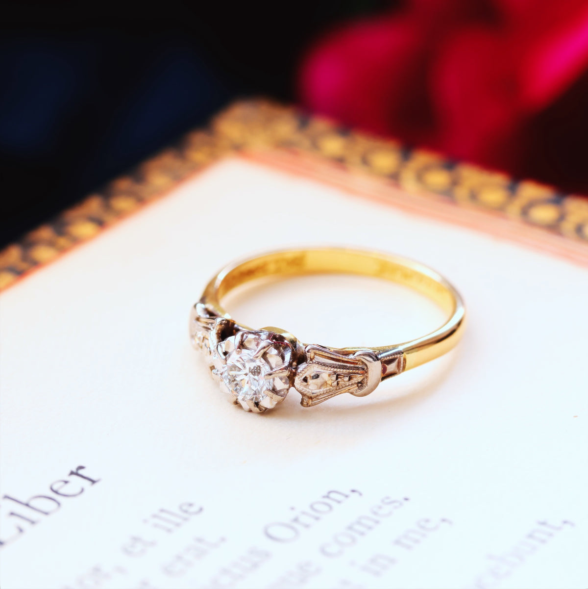 Vintage Art Deco Diamond Engagement Ring