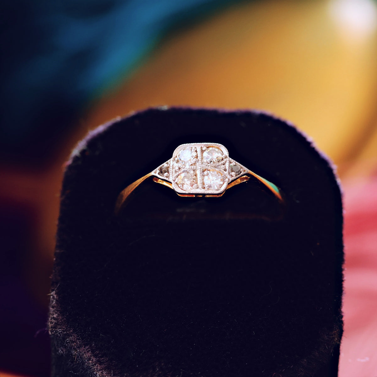 Petite Pretty Vintage Art Deco Diamond Ring