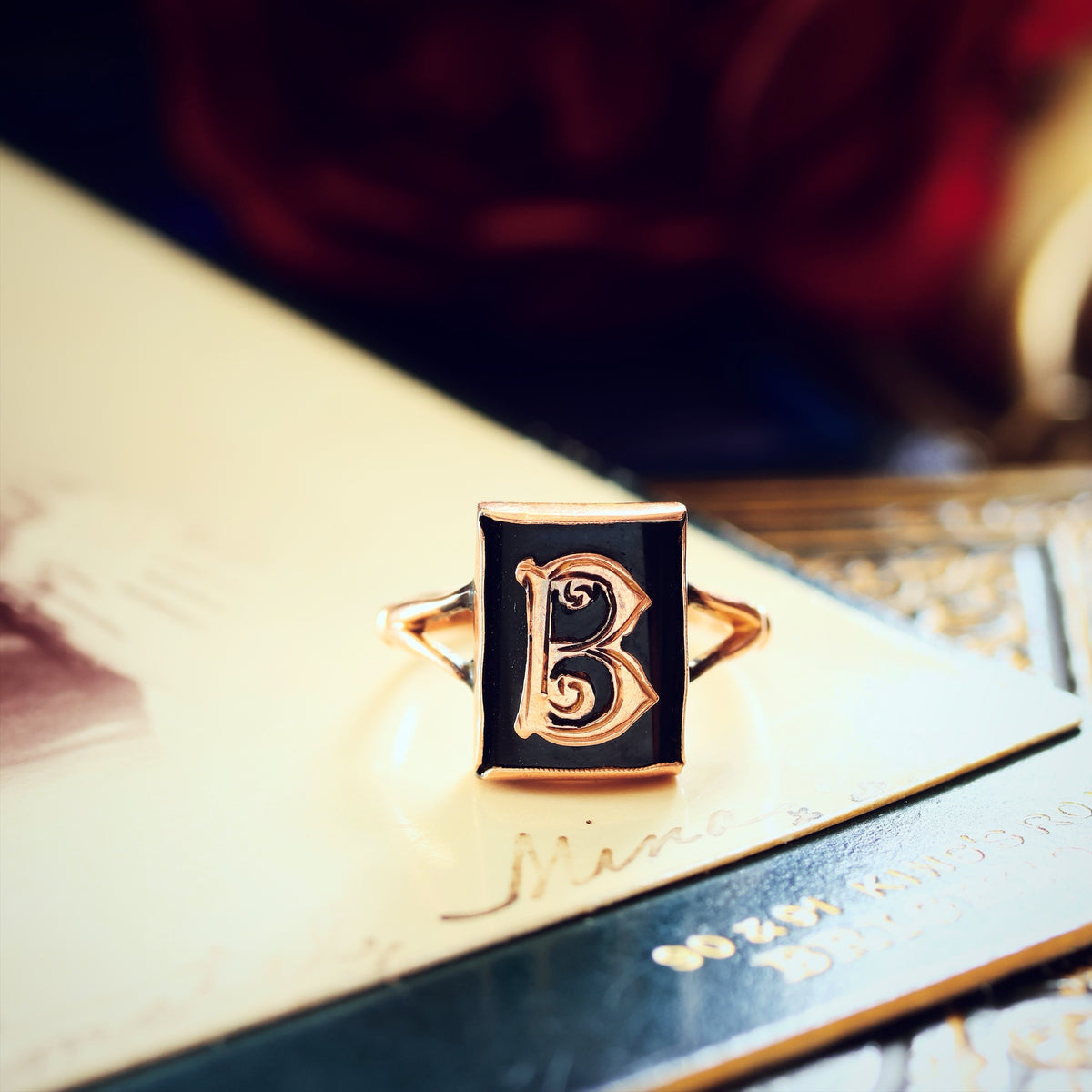 Vintage 1950's Initial 'B' Signet Ring