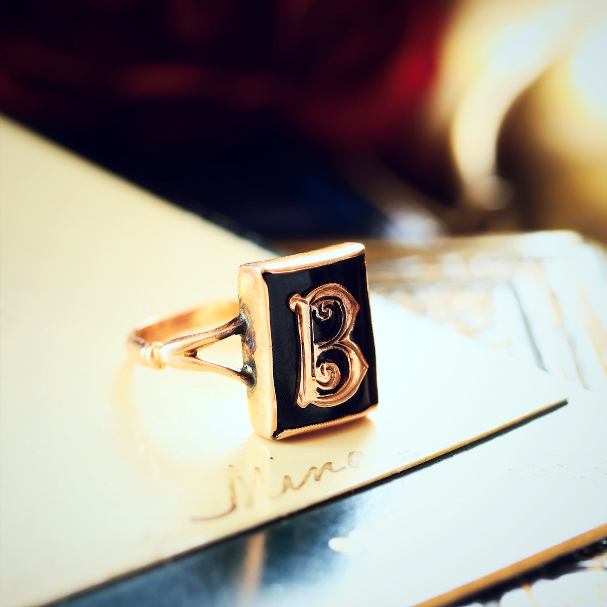 Vintage 1950's Initial 'B' Signet Ring