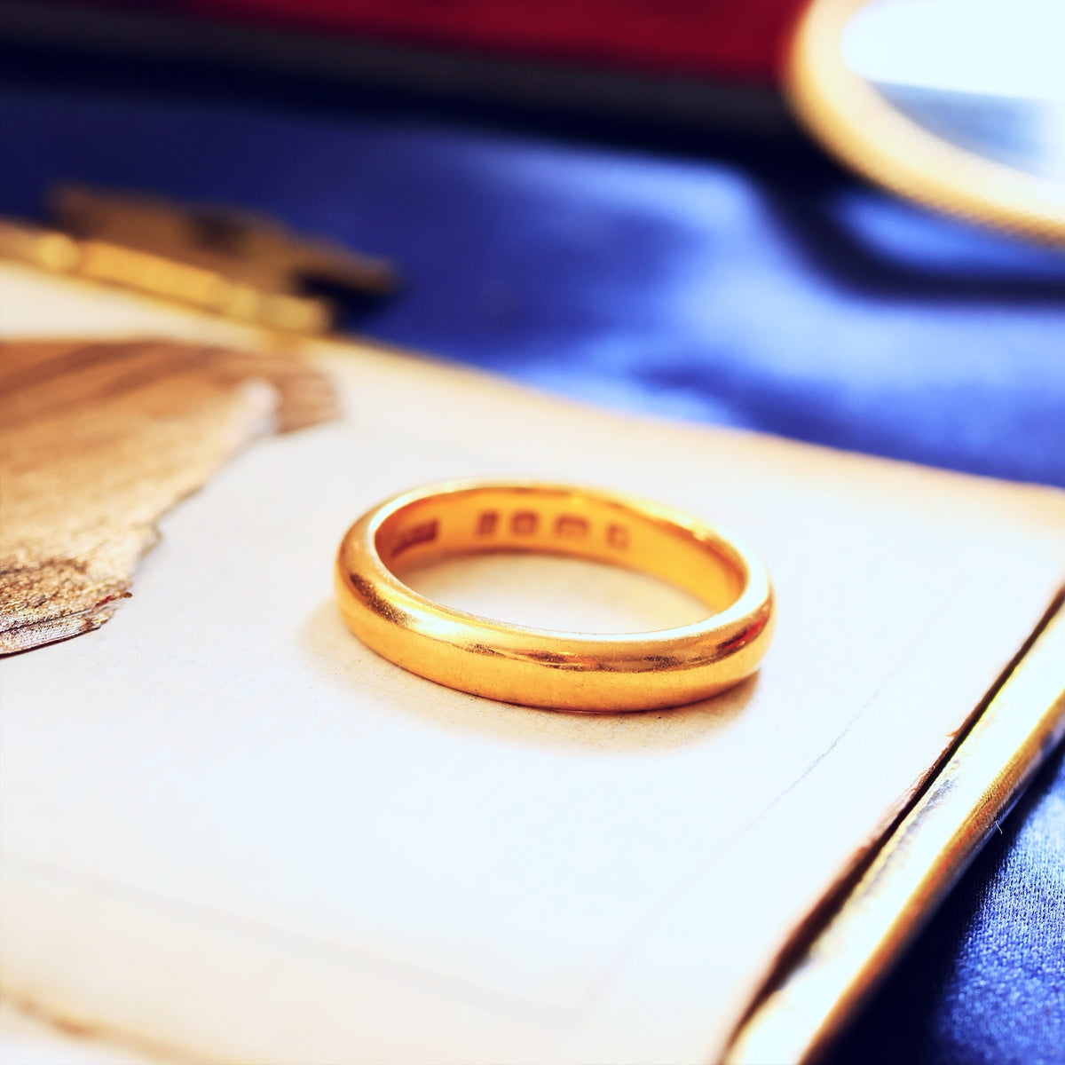 Vintage Date 1927 22ct Gold Wedding Ring