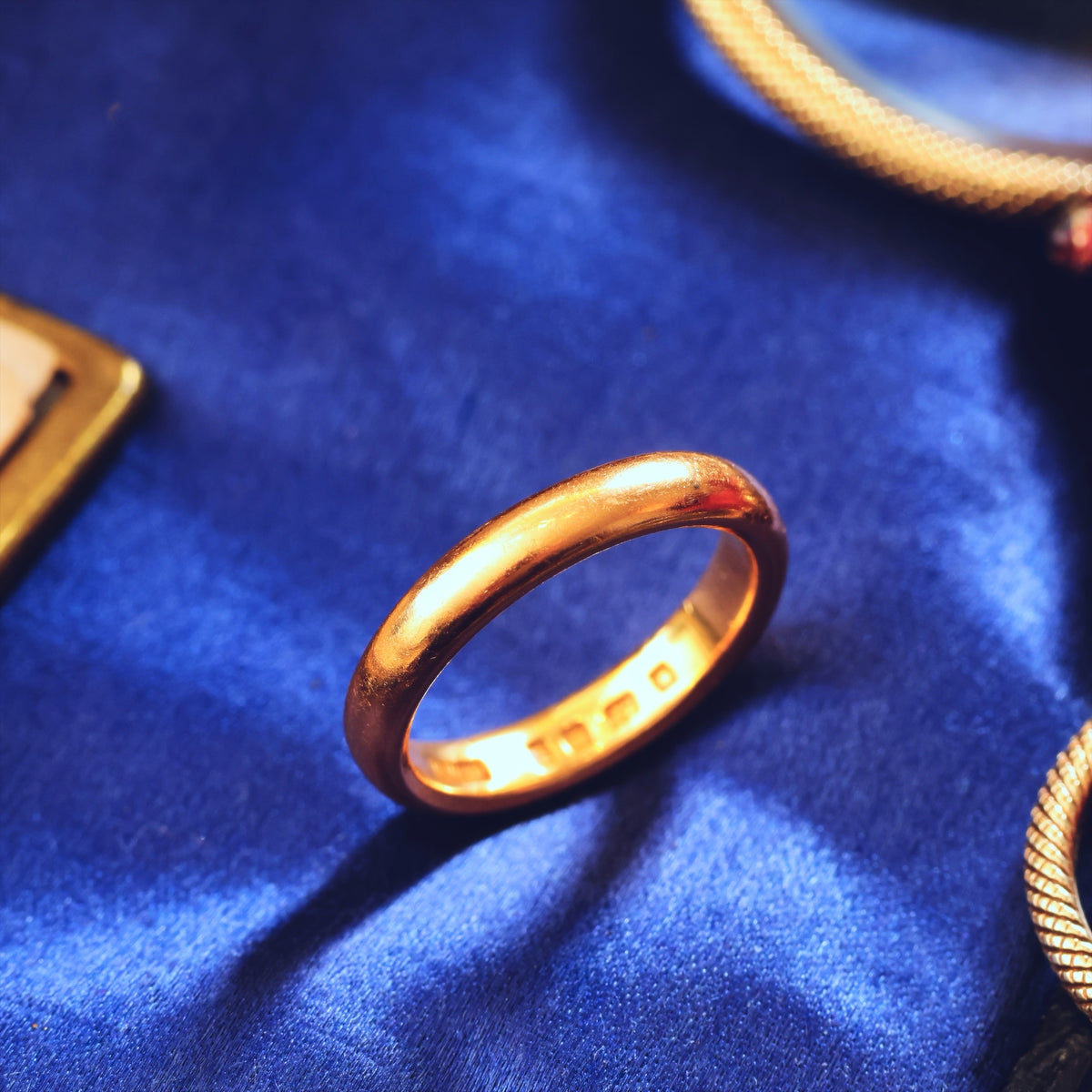Vintage Date 1927 22ct Gold Wedding Ring