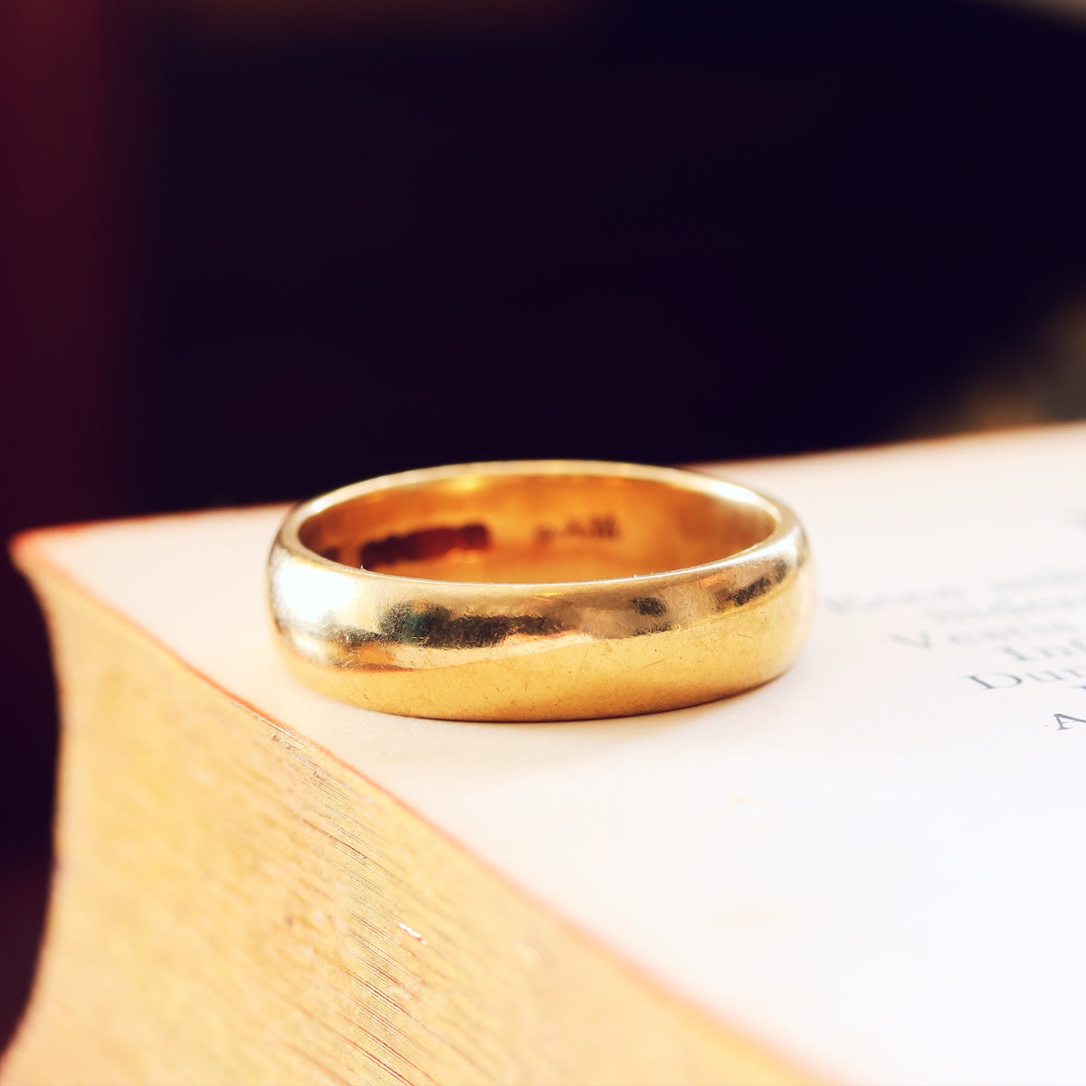 Scarce Vintage Date 1951 Men's Wedding Ring
