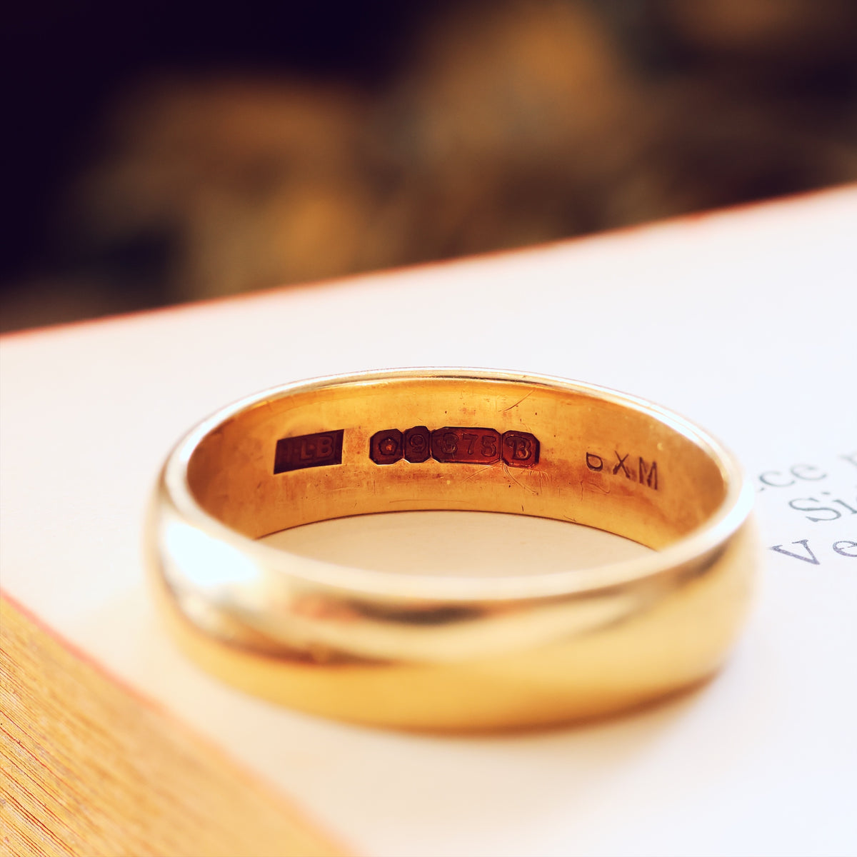 Scarce Vintage Date 1951 Men's Wedding Ring