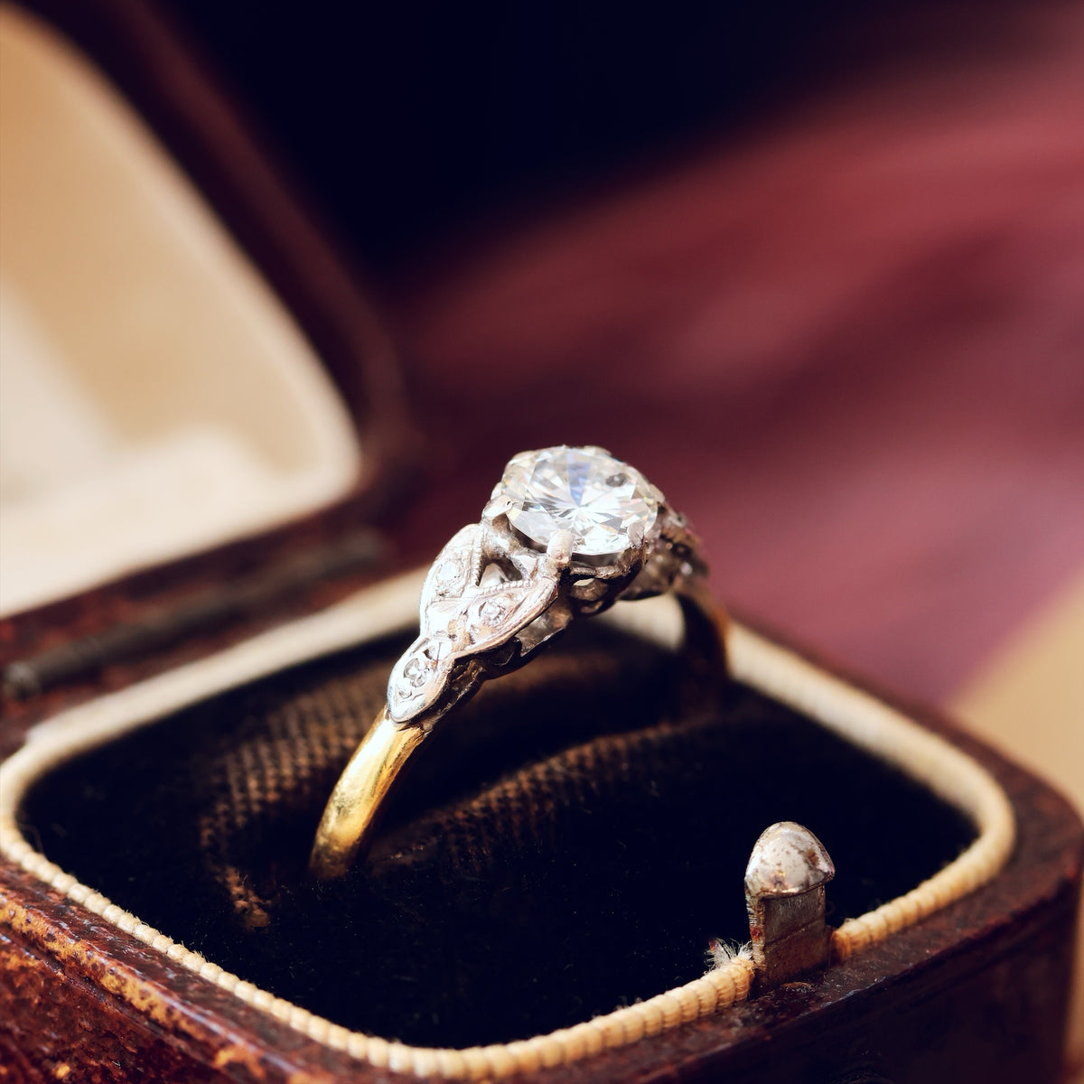Vintage Date 1957 Diamond Engagement Ring