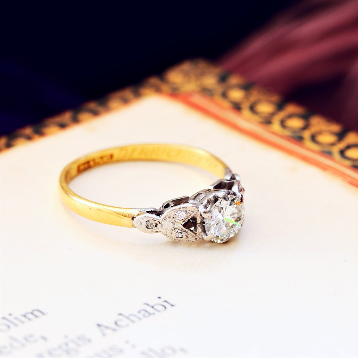 Vintage Date 1957 Diamond Engagement Ring