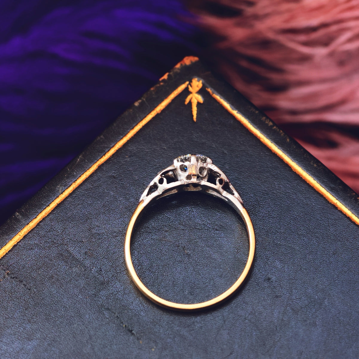 Vintage Date 1957 Diamond Engagement Ring