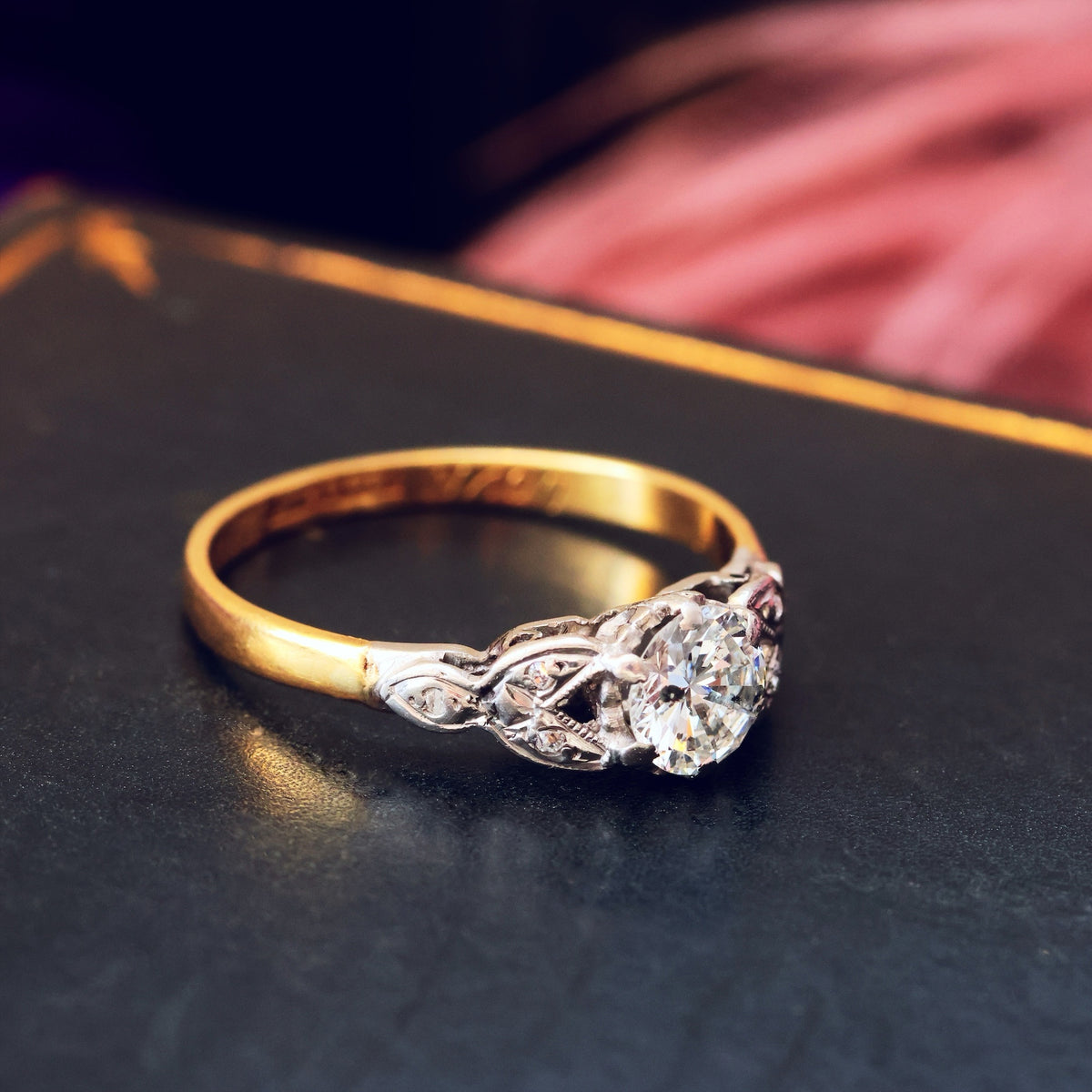 Vintage Date 1957 Diamond Engagement Ring