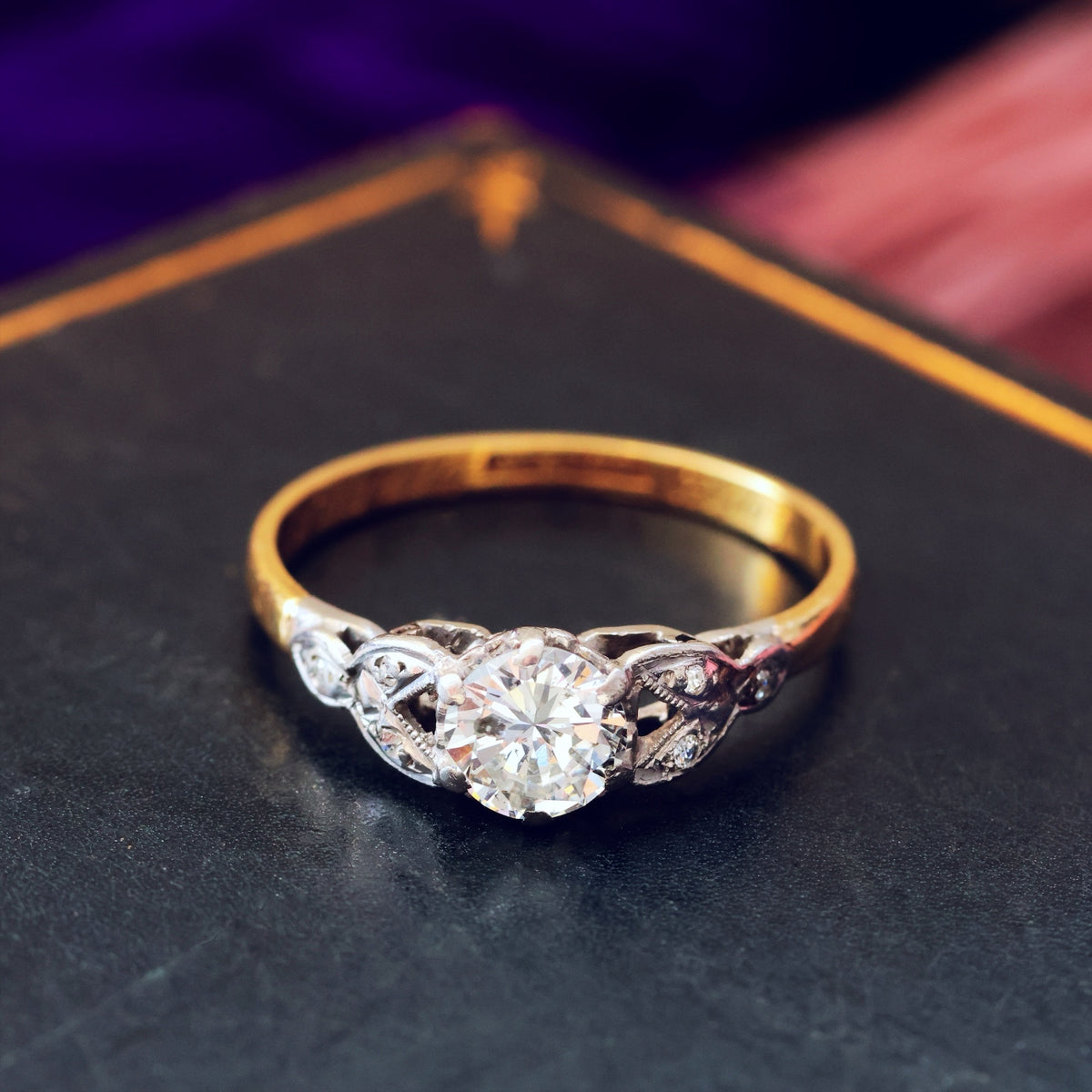 Vintage Date 1957 Diamond Engagement Ring