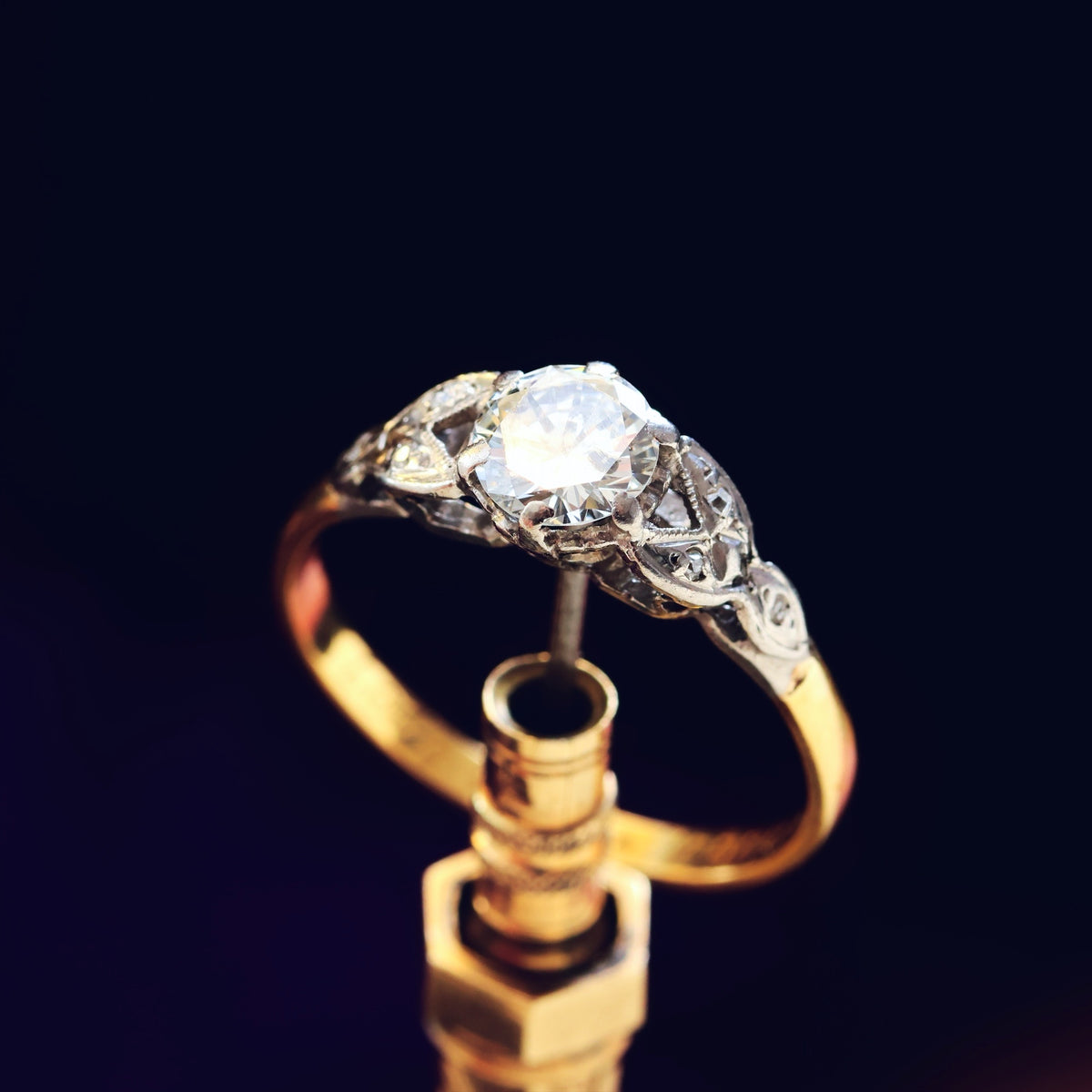 Vintage Date 1957 Diamond Engagement Ring