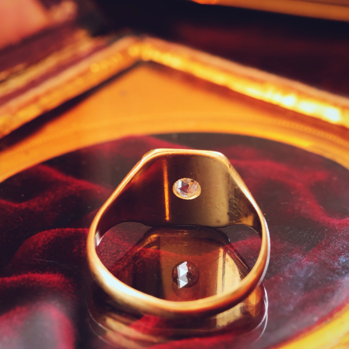 Vintage Date 1961 'Guiding Star' Diamond Signet Ring