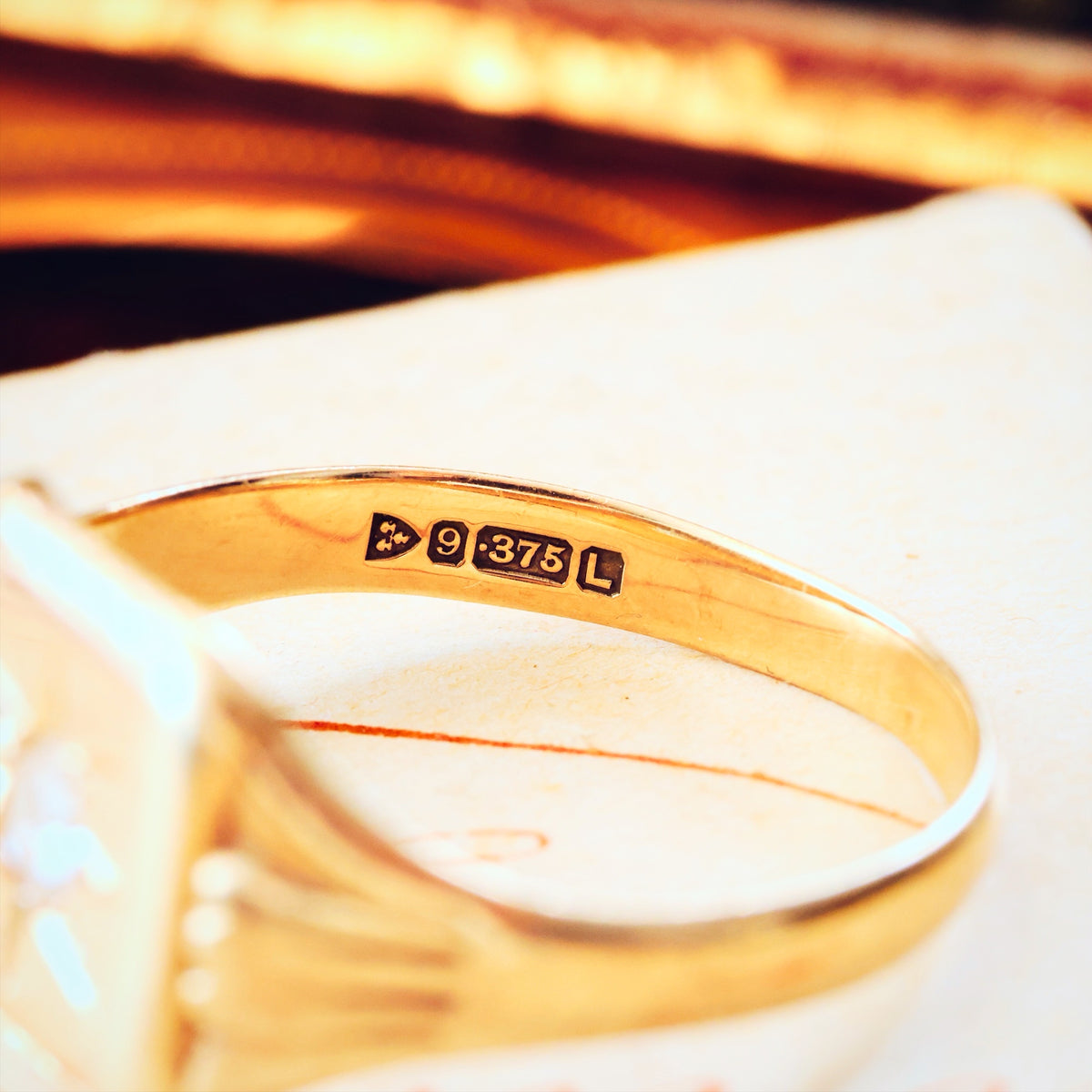 Vintage Date 1961 'Guiding Star' Diamond Signet Ring