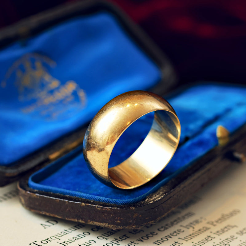 9ct gold wedding shop band mens