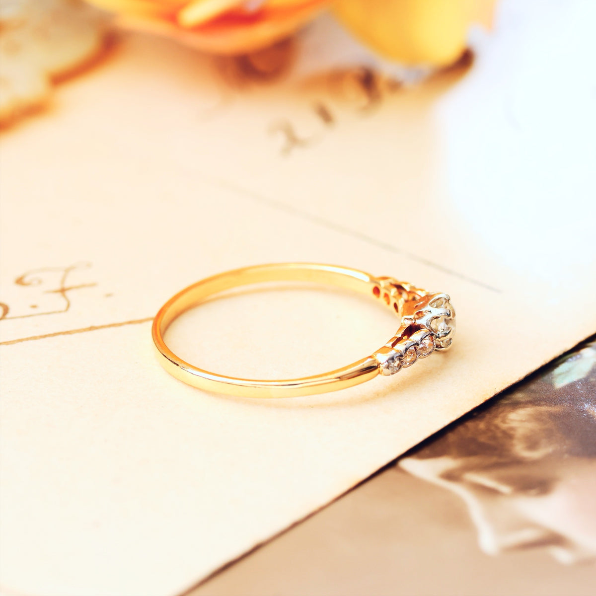 Unique Beauty! Vintage Diamond Engagement Ring