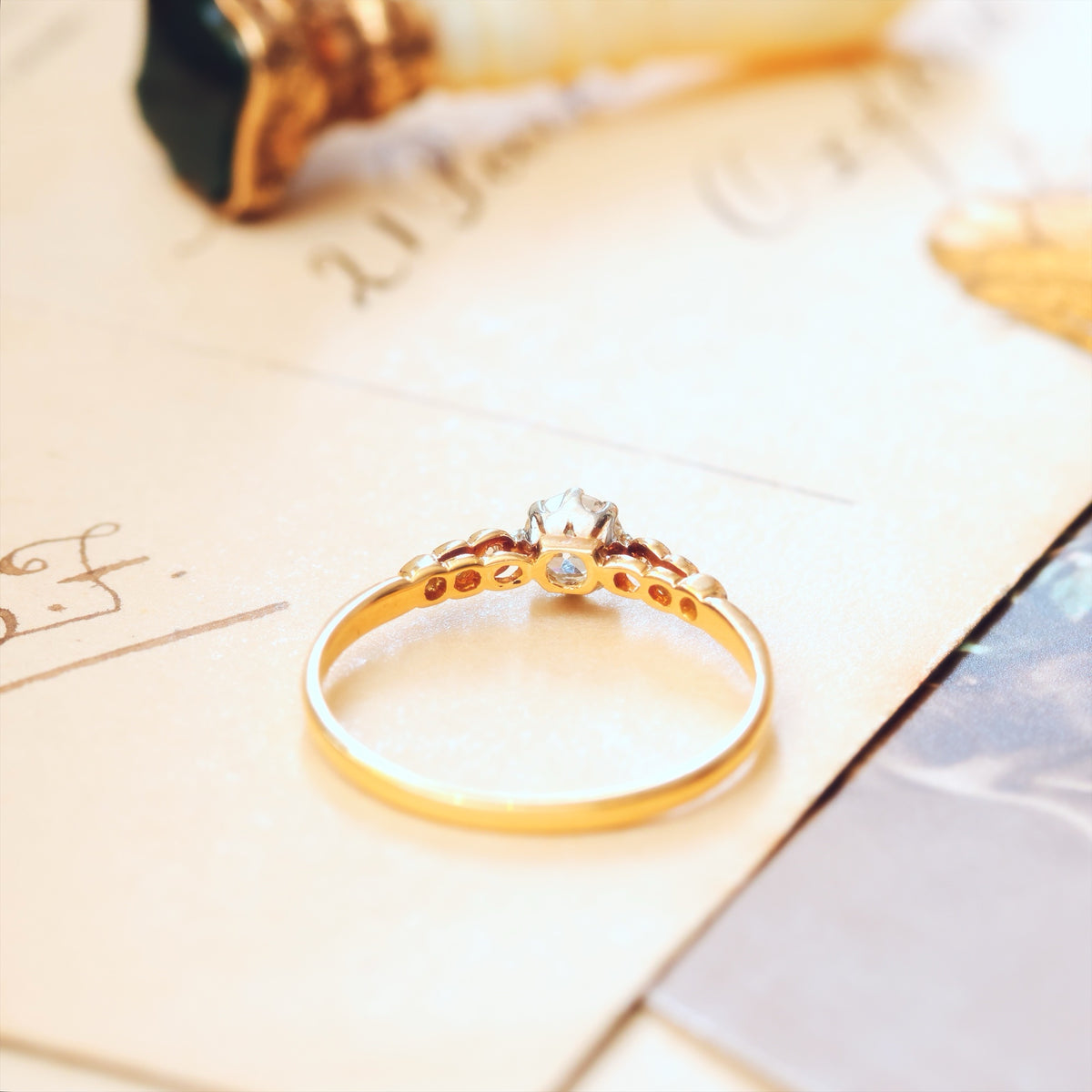Unique Beauty! Vintage Diamond Engagement Ring