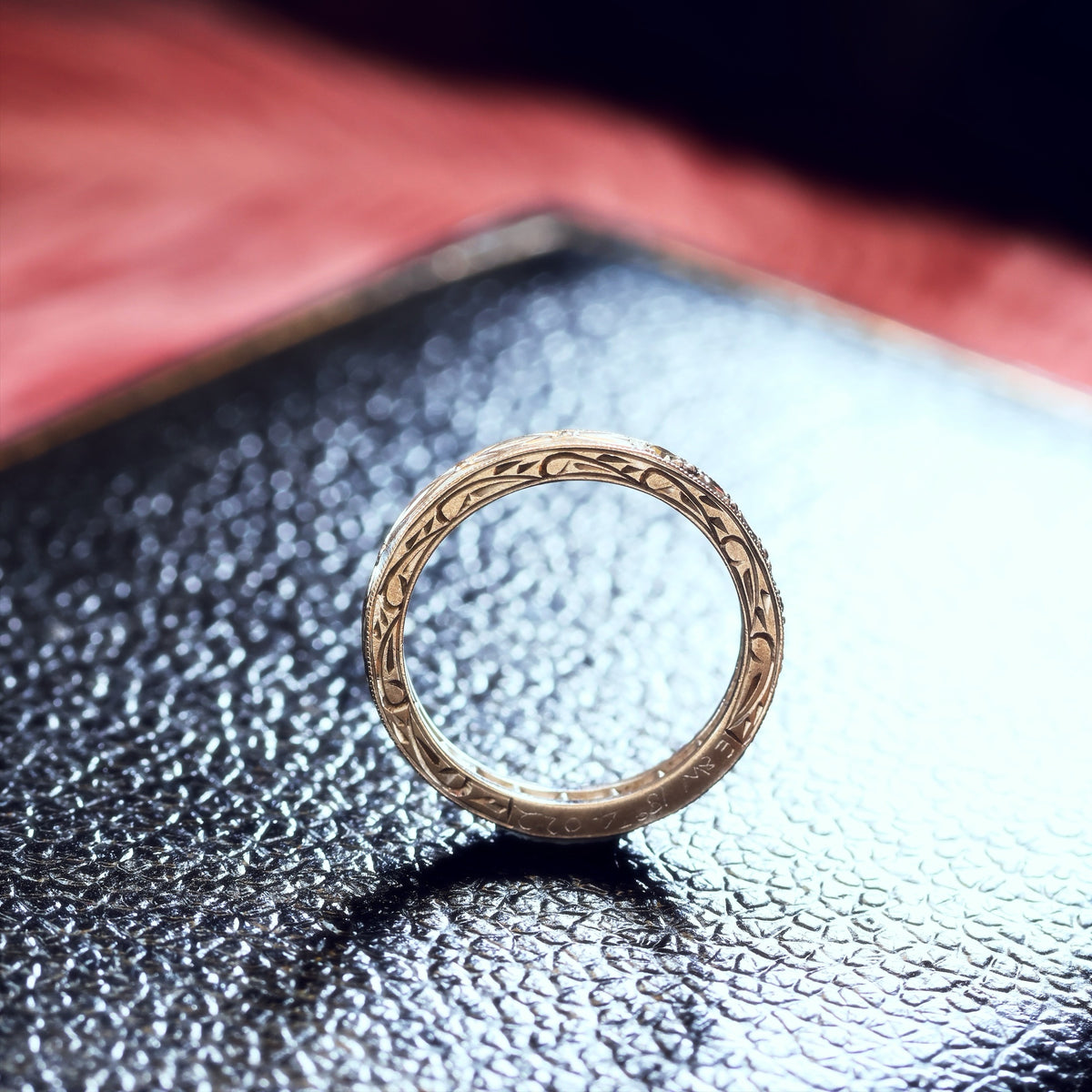 Hand Made Vintage Size K Diamond Half Eternity Ring