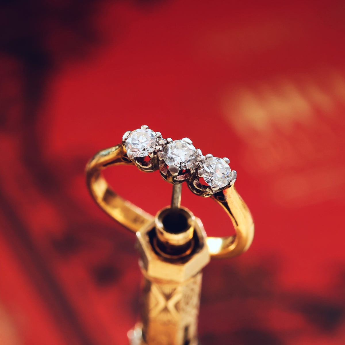 Vintage Sparkles! Diamond Trilogy Engagement Ring