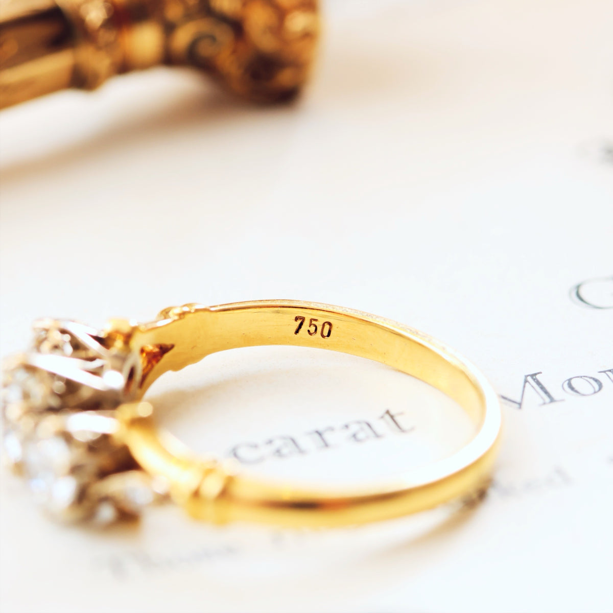 Sparkly Sensation! Vintage Diamond Trilogy Engagement Ring