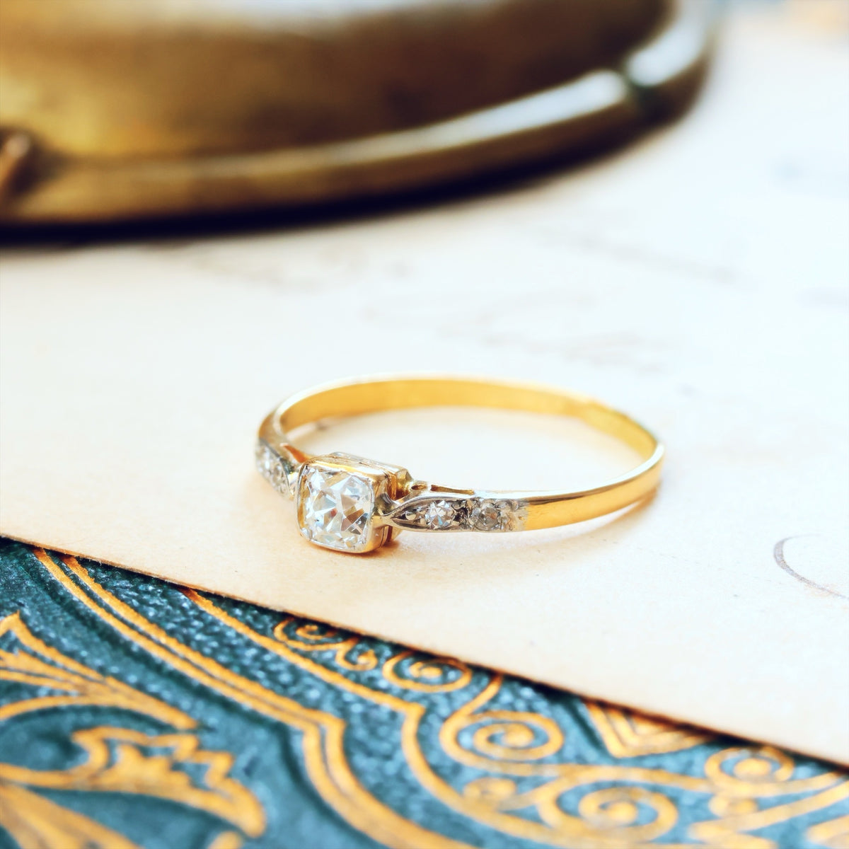Dearest! Vintage Edwardian Diamond Engagement Ring