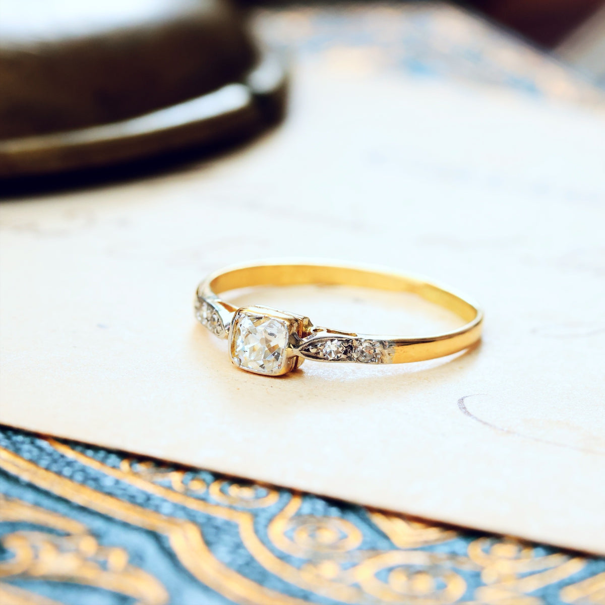 Dearest! Vintage Edwardian Diamond Engagement Ring
