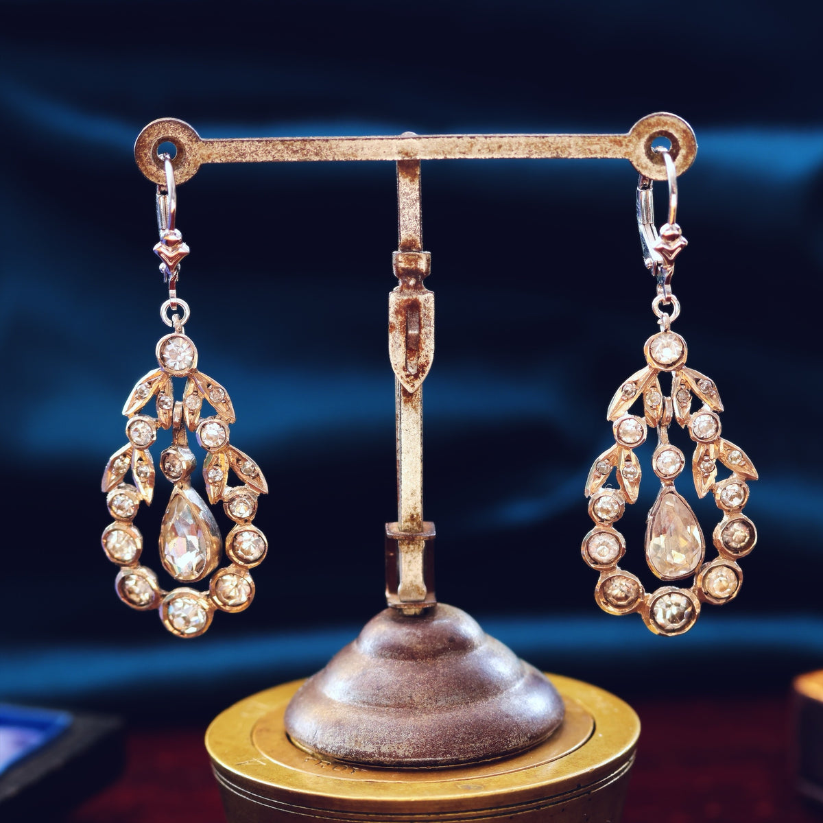 Georgian Style 1950's Paste Earrings