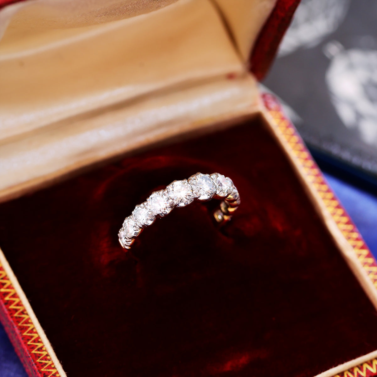 Incredible Georgian Style Diamond 3/4 Eternity Ring